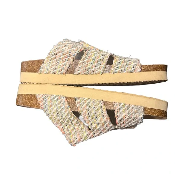 Rocket Dog Platform Sandals ANYHOO Woven Slides Women’s Shoe Size 10 Multi Color - Picture 7 of 7